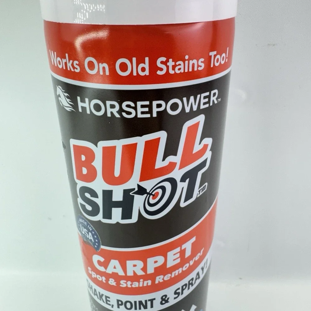 Horsepower Bull Shot Carpet Stain Remover 18oz Spray Pet Odor Cleaner Spot Sta
